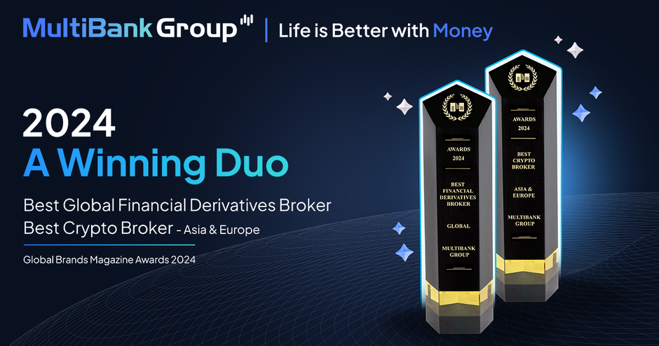 MultiBank Group is Awarded ‘Best Global Financial Derivatives Broker’ and ‘Best Crypto Broker - Asia & Europe’ by Global Brands Magazine