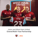 Jeton and West Ham United Extend Multi-Year Partnership