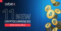 Orbex expands its product offering with 11 major cryptocurrency pairs