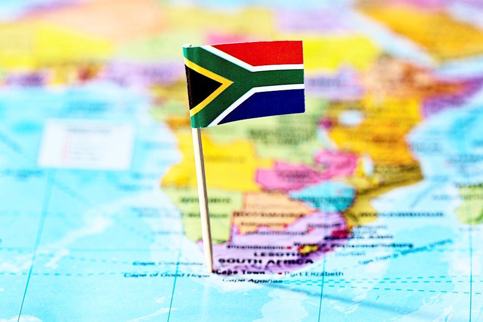 South African rand up