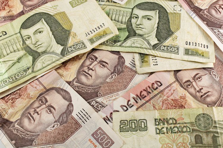 USD/MXN falls slightly after the highest daily close in a month near 19.80