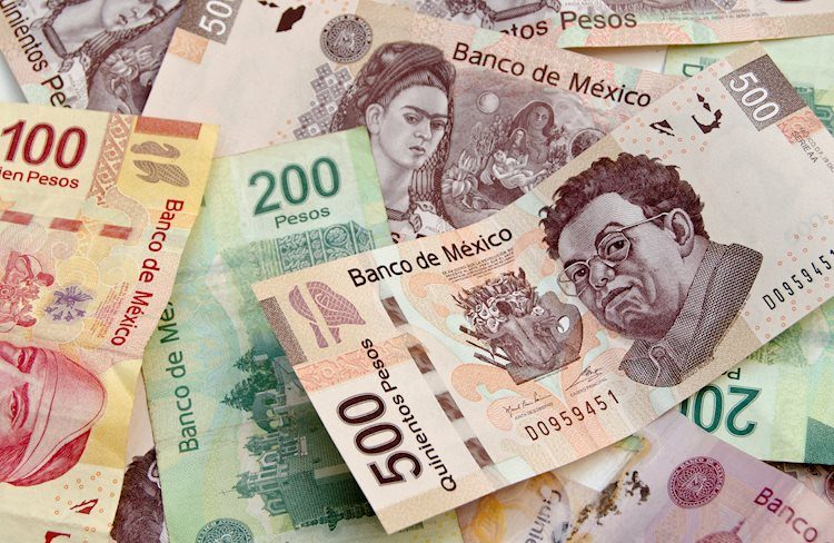 The Mexican Peso registers a new two-week low against the US Dollar