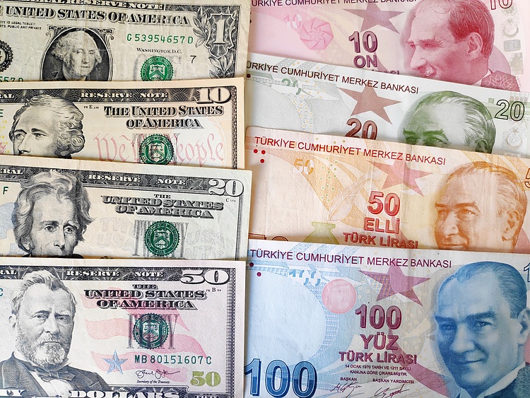 Турецкая лира рухнула до нового рекордного минимума после 20,40 по отношению к доллару США