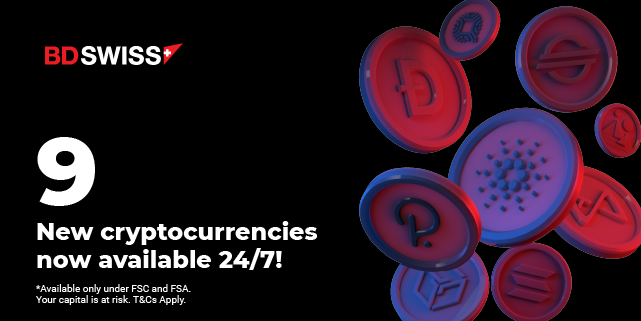 BDSwiss expands its cryptocurrency offering with 9 new CFDs