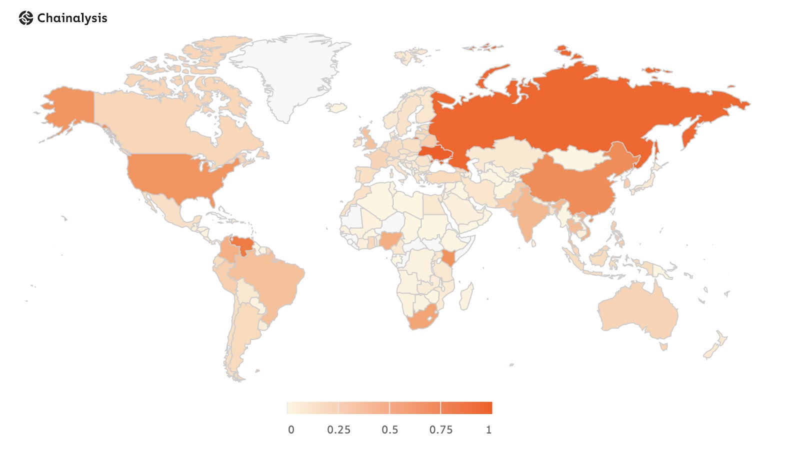 Global Cryptocurrency Adoption index chart