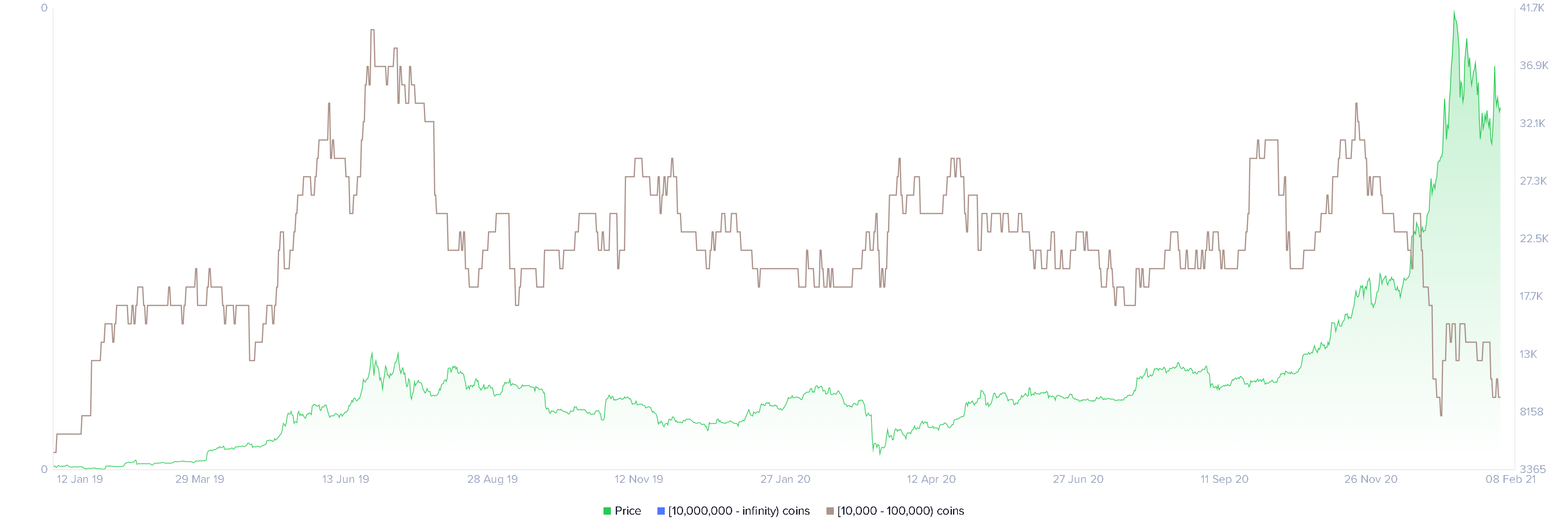 Bitcoin holder distribution