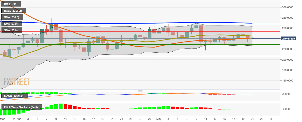 BCH/USD daily chart