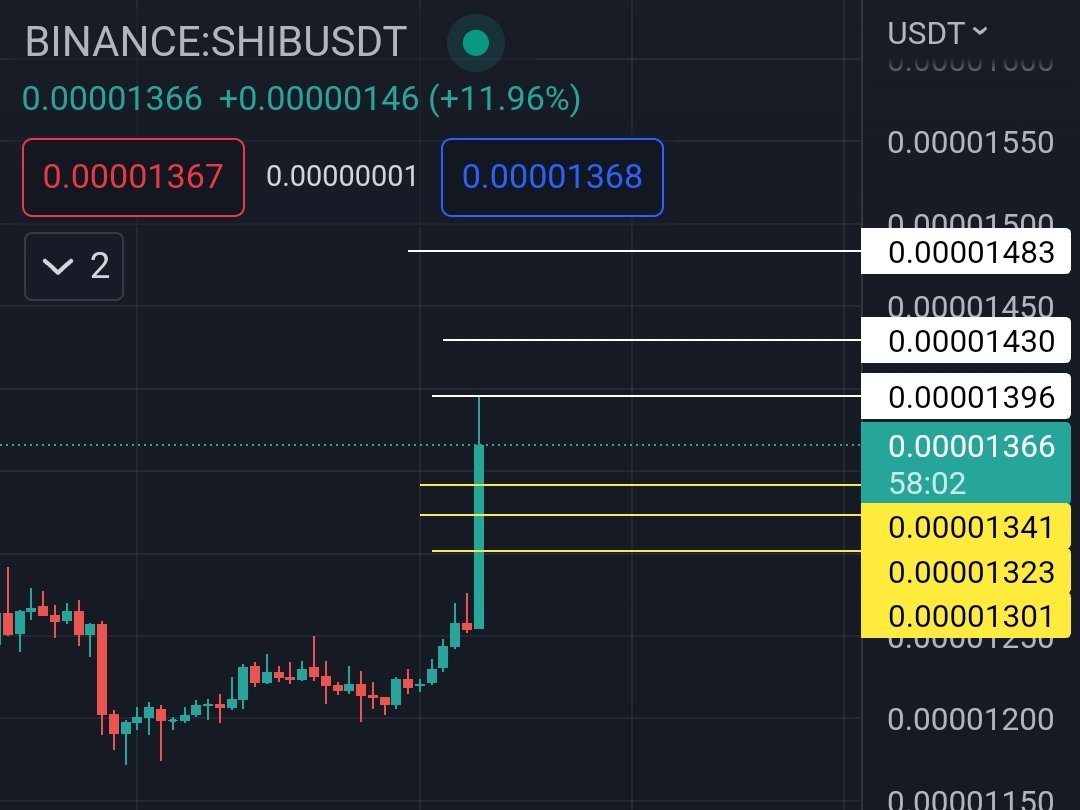 SHIB-USDT price chart