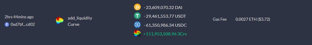 $114 million added to Curve