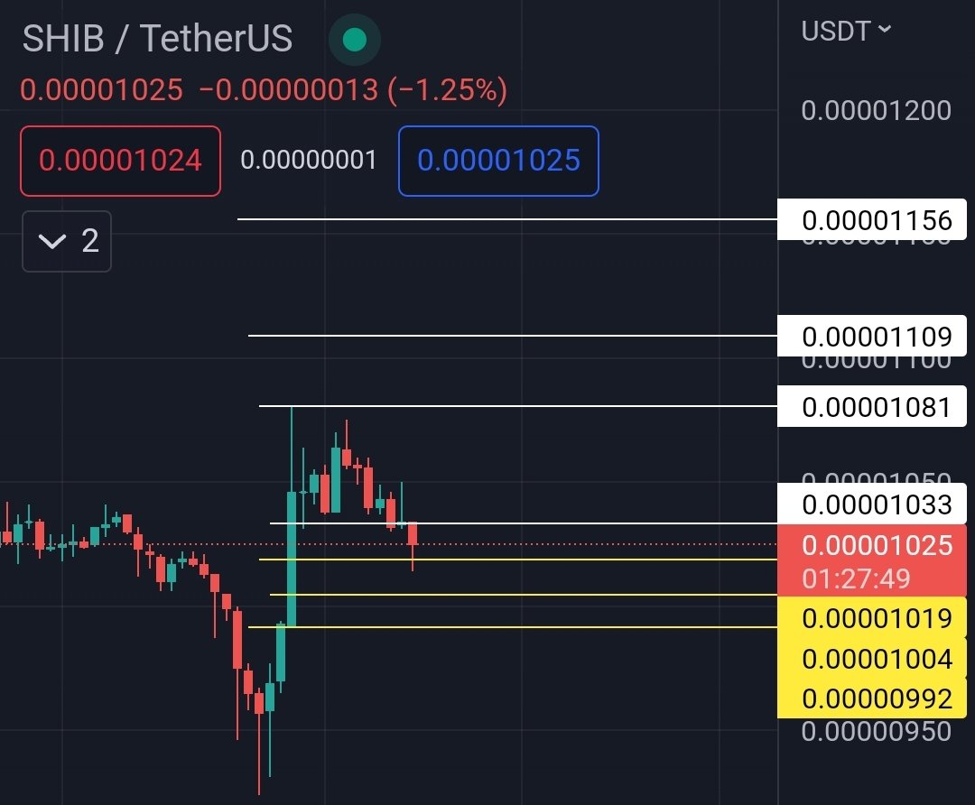 SHIB-USDT price chart