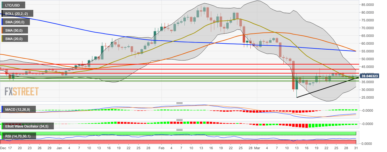 LTC/USD daily chart