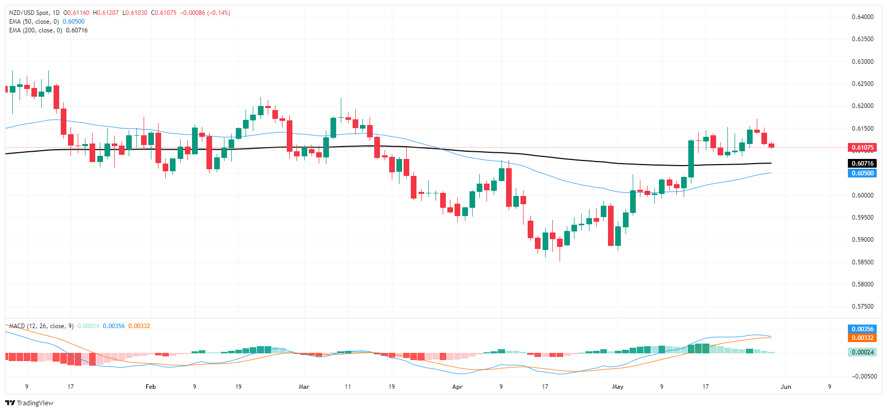 NZD/USD drifts into the low side ahead of NZ 2024 budget release