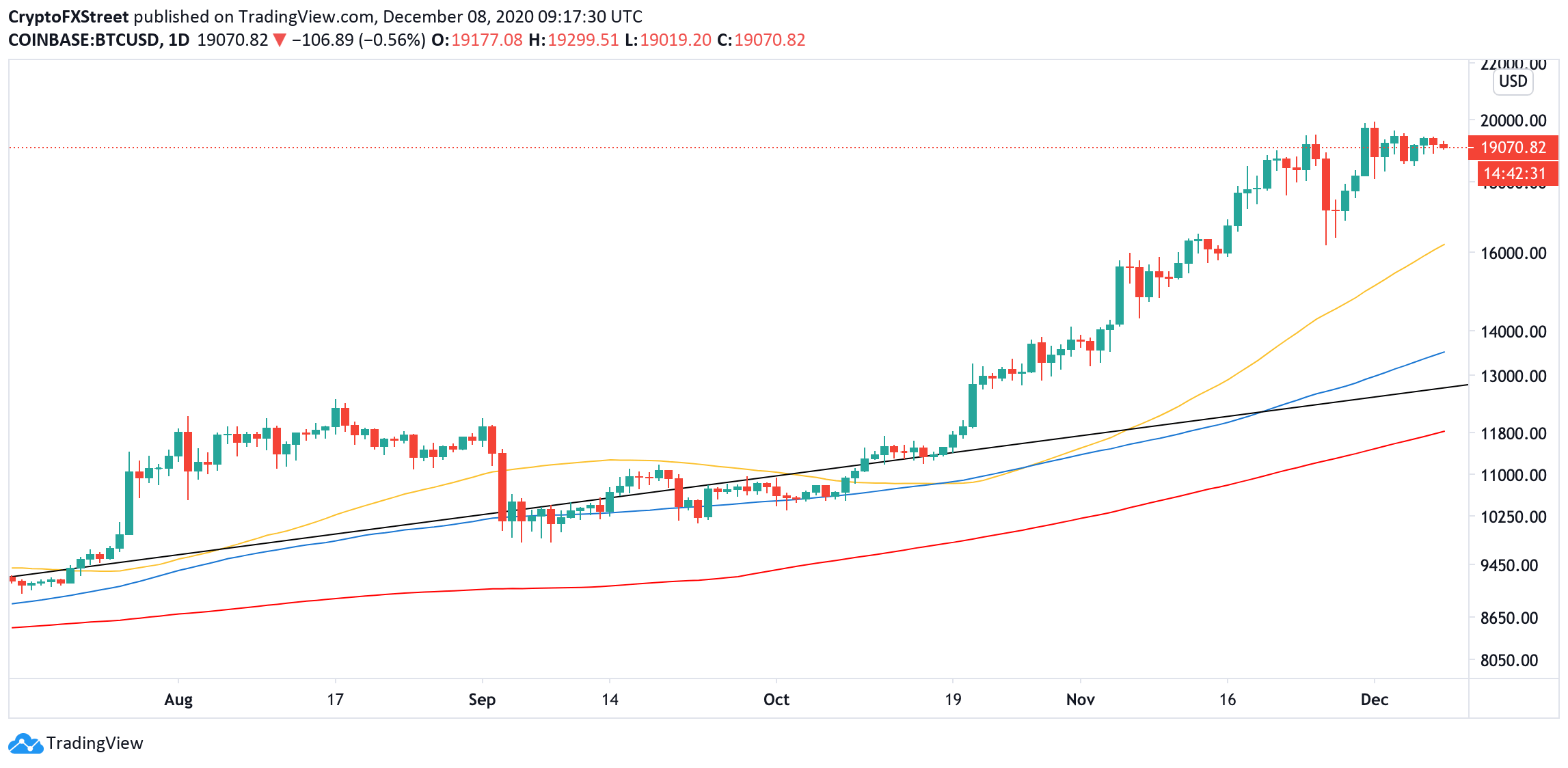 BTC daily chart