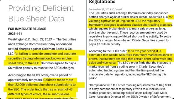 SEC fines Goldman Sachs over inaccurate trading information