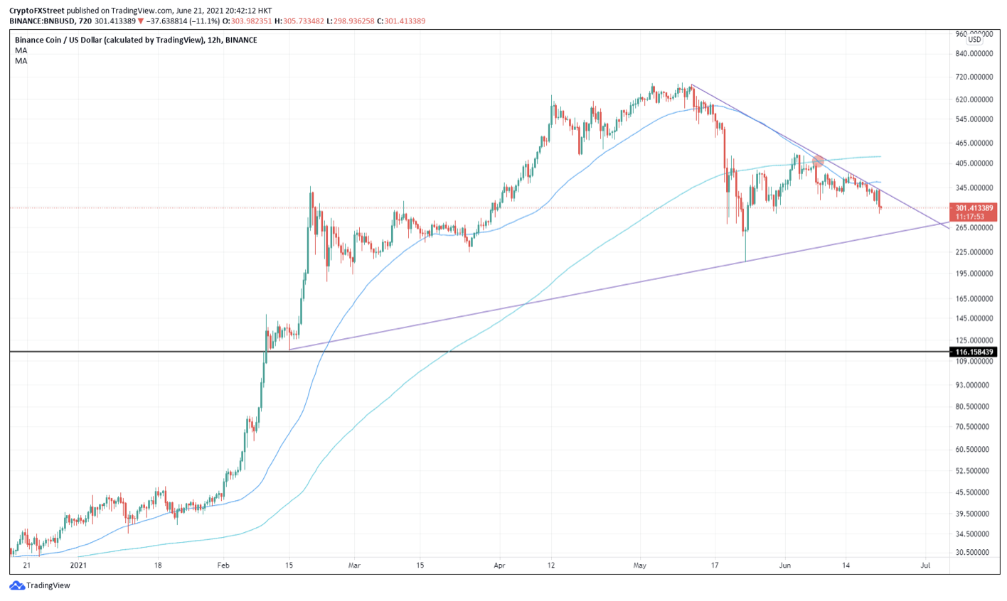 binance coin price in 2018