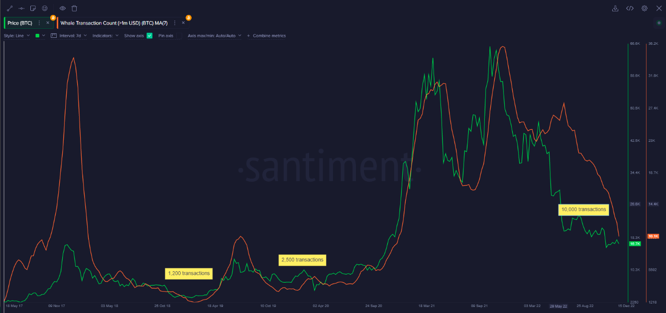 Bitcoin whale transactions