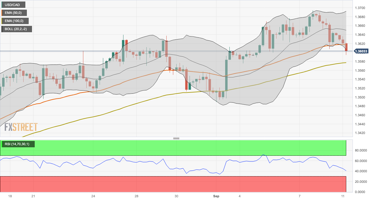 Анализ цен USD/CAD: теряет импульс в районе 1,3600, следующее сопротивление ожидается на отметке 1,3575.