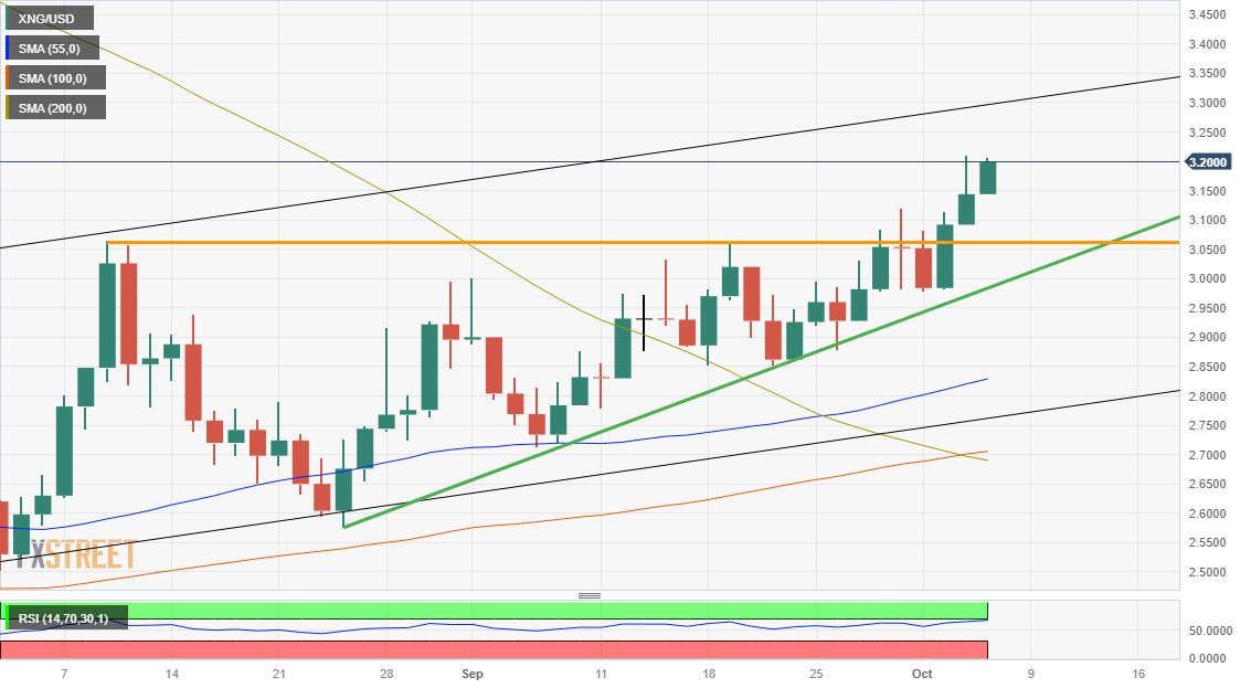 XNG/USD (Daily Chart)