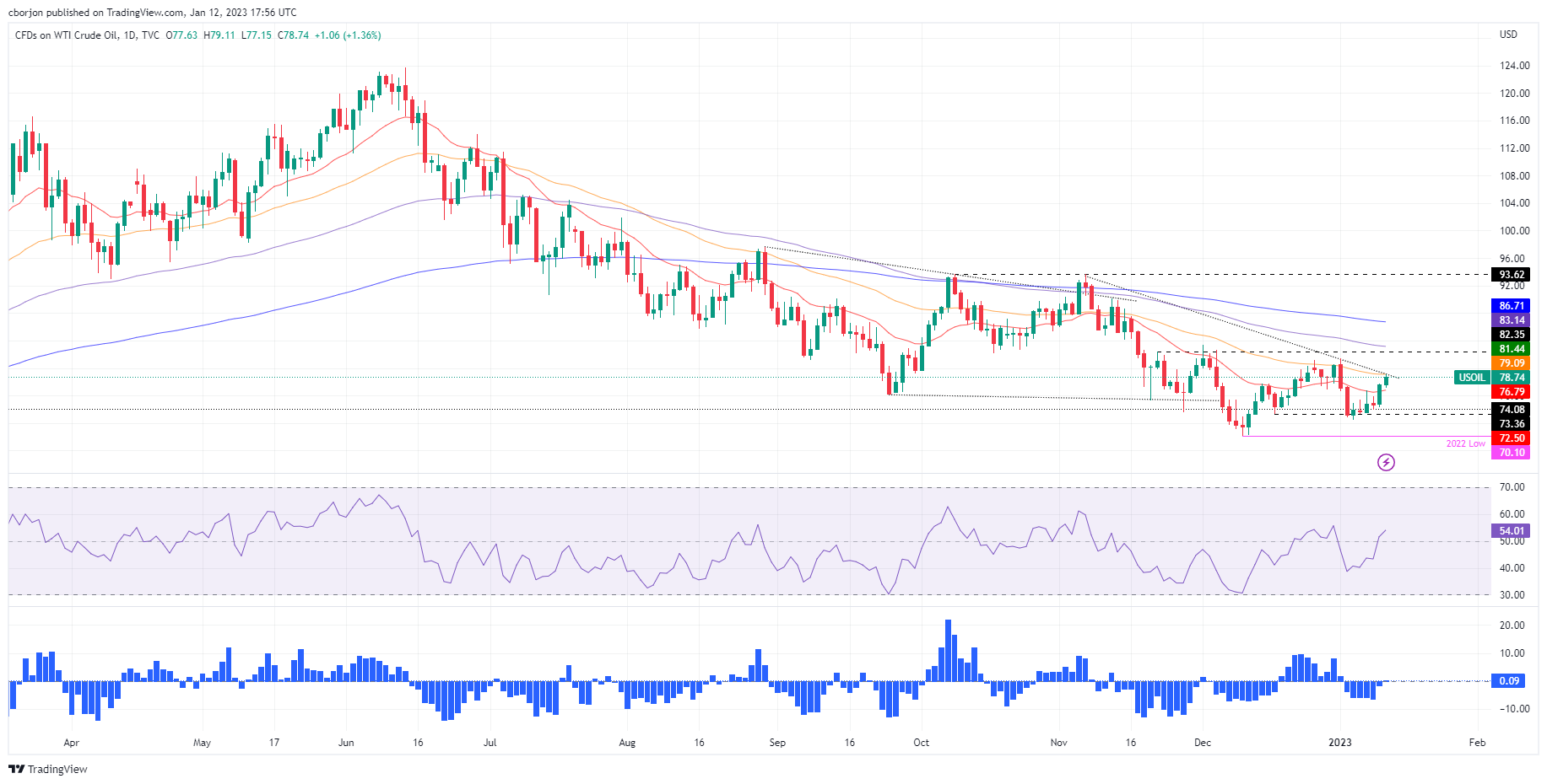 WTI Rises But Stalls At 79 00 Amid Weak Dollar After US Inflation Data 