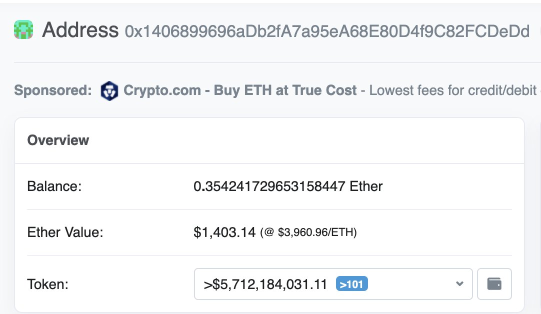 Mysterious Shiba Inu wallet that purchased $3,400 worth of SHIB tokens in August 2020.