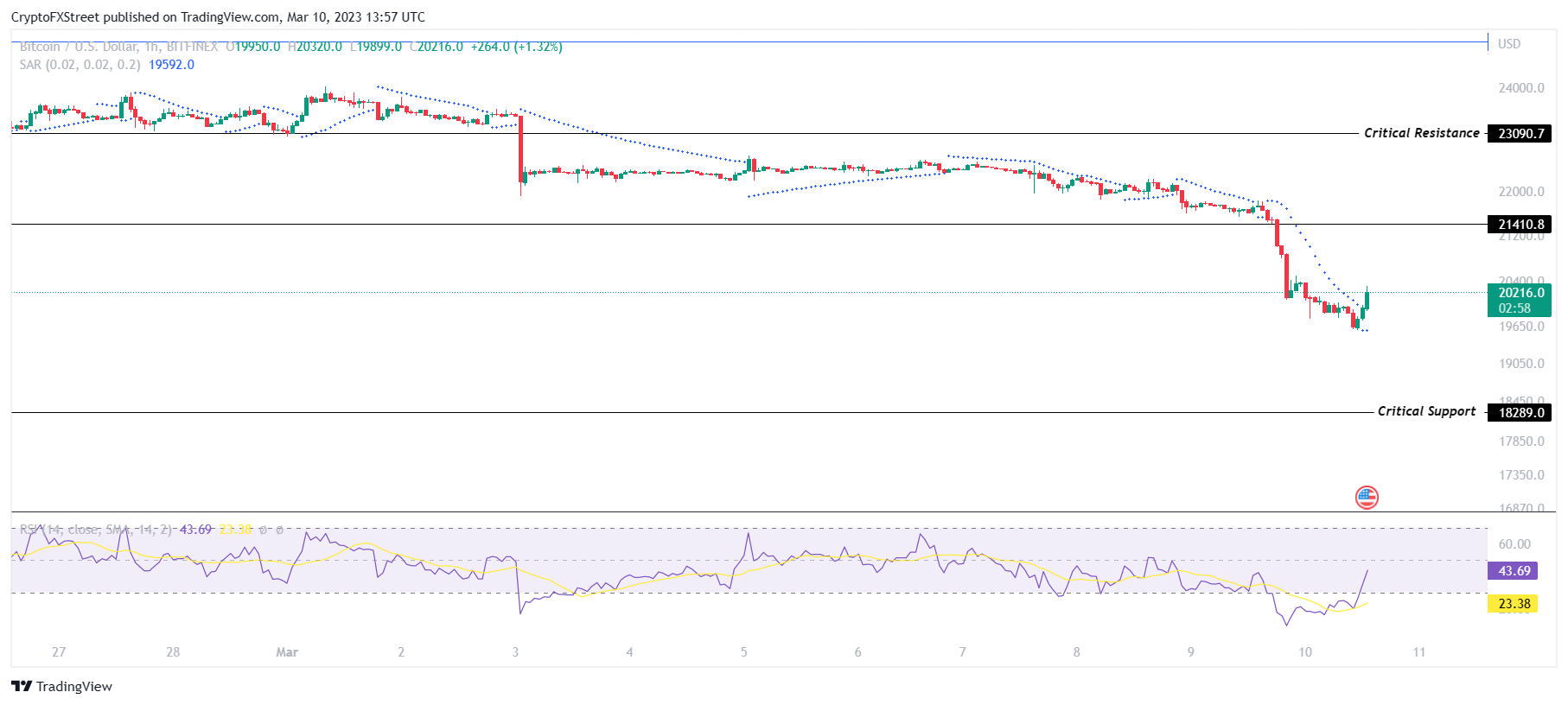 BTC/USD 1-day chart