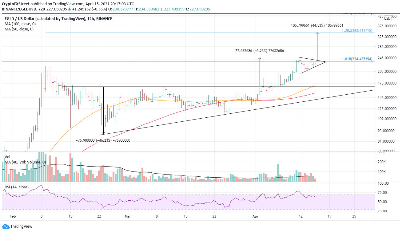 EGLD/USD 12-hour chart